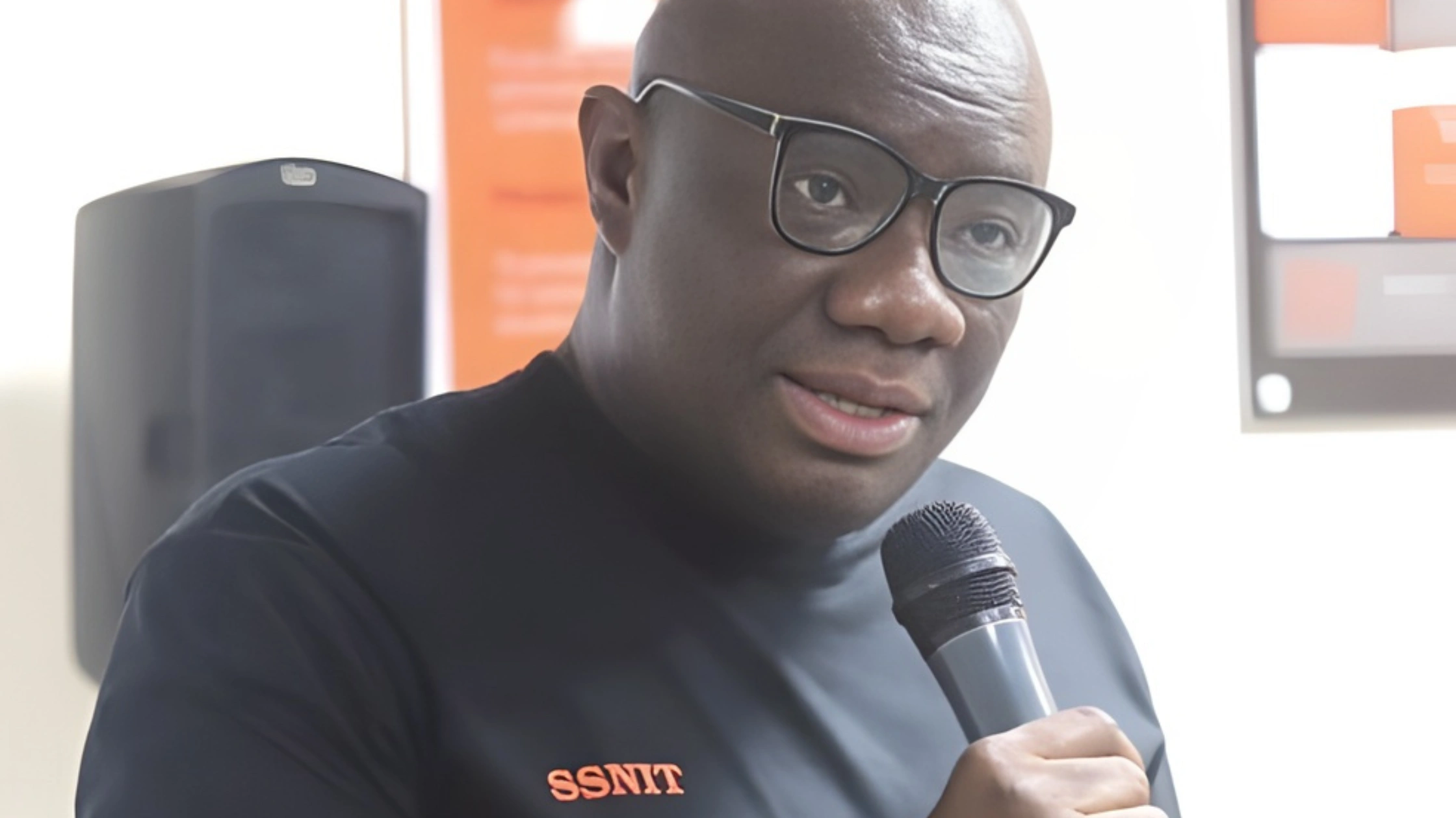 Frank Molbila, General Manager of SSNIT Benefits, speaking about the mandatory SSNIT Annual Pensioner Certificate Renewal policy starting April 2026.